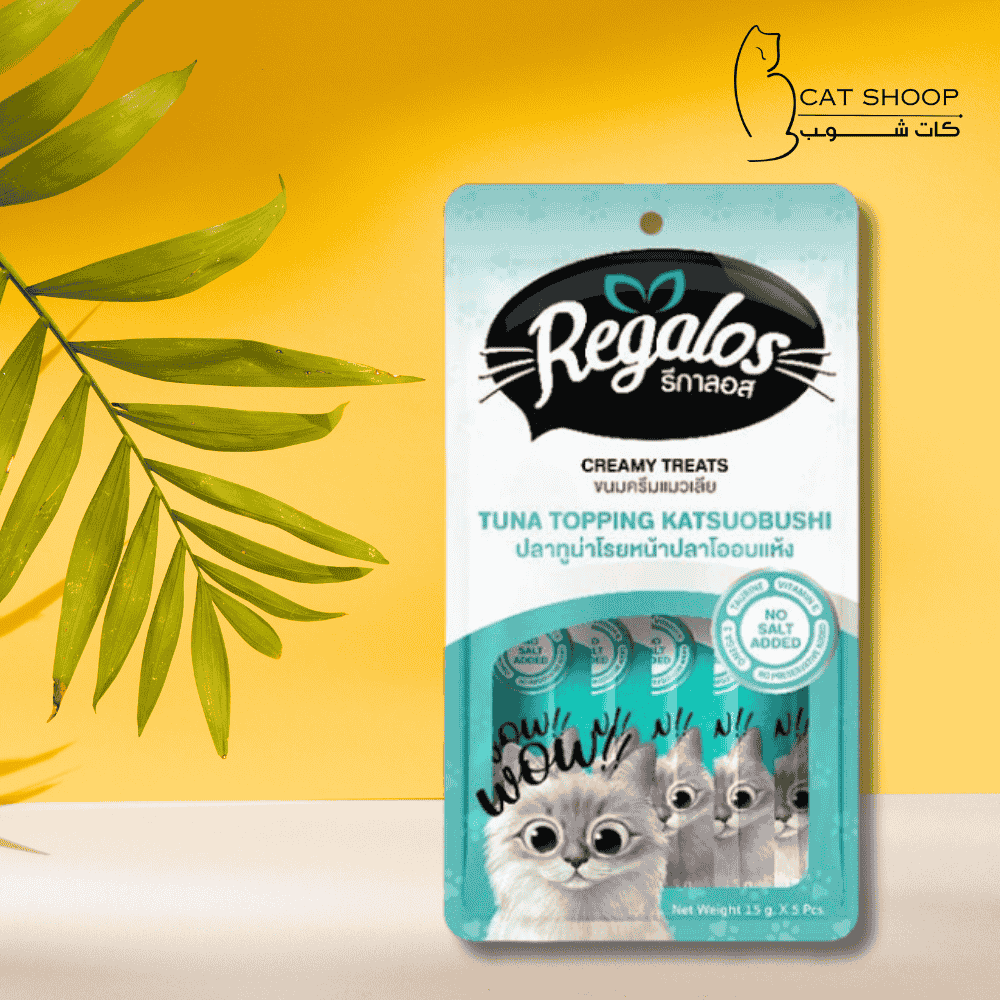 مكافاة ريقالوس للقطط بنكهة تونا و الكاتسوبوشي